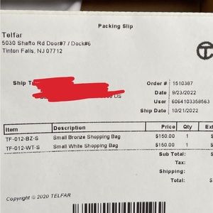 TELFAR SMALL BRONZE SHOPPING BAG